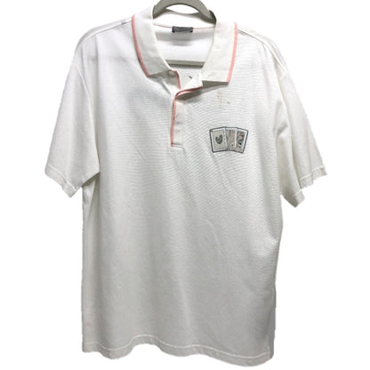 Dior Short sleeve polo shirt 143J833A0448 cotton white Logo embroidery KENNY SCHARF Kenny Scharf collaboration mens XXL