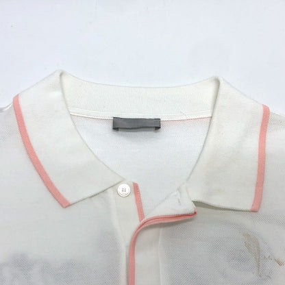 Dior Short sleeve polo shirt 143J833A0448 cotton white Logo embroidery KENNY SCHARF Kenny Scharf collaboration mens XXL