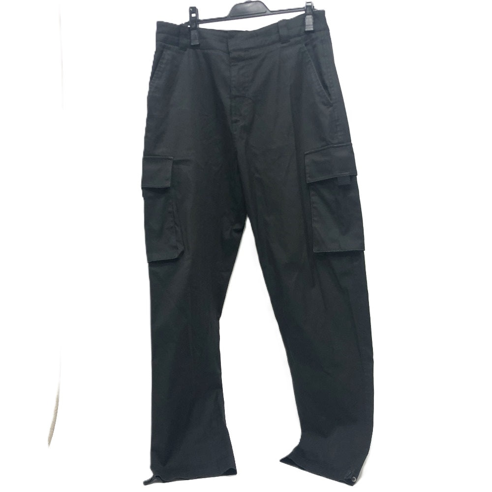 Dior Pants 013C101A3866 cotton black Logo patch mens 48