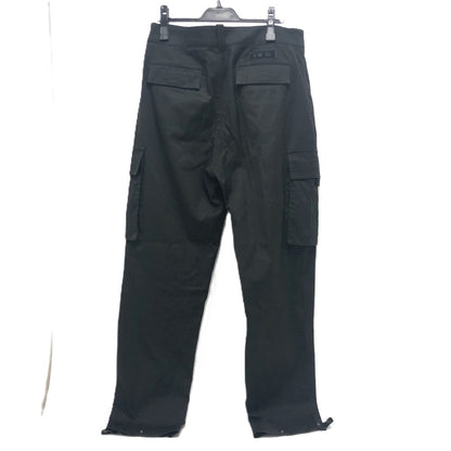 Dior Pants 013C101A3866 cotton black Logo patch mens 48