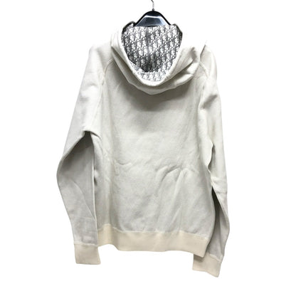 Dior Hoodie 113M221AT225 Cotton, Cashmere white Oblique mens L