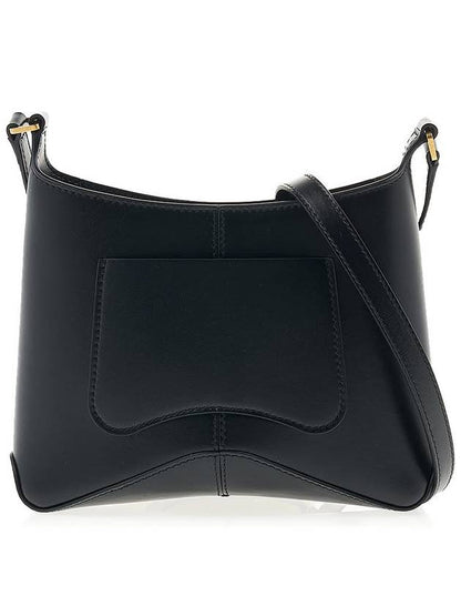 Luxury Balenciaga Trending 2025 Double B Logo Hobo Shoulder Bag Black
