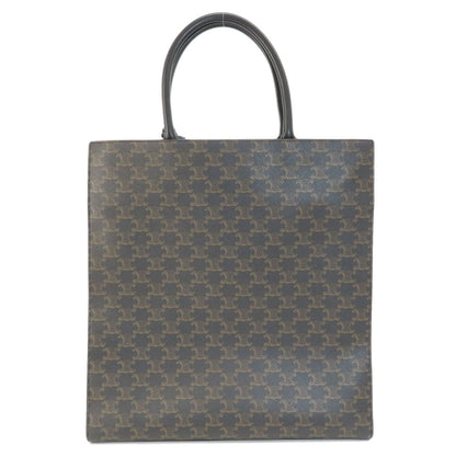 CELINE Tote Bag PVC Brown Bar Tikal Hippo Triomphe Women