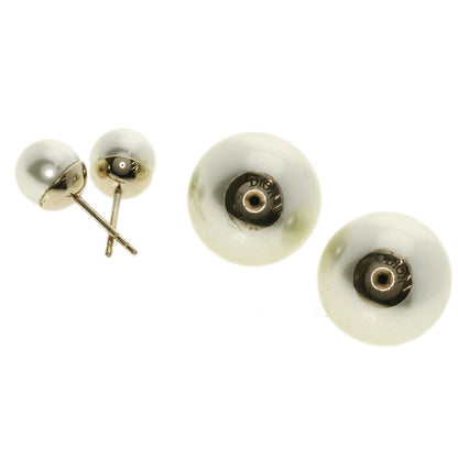 Christian Dior Pierce metallic gold Fake pearl Women