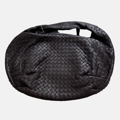 Bottega Veneta Belly Hobo Intrecciato Lambskin Leather Brown Purple Medium 40cm