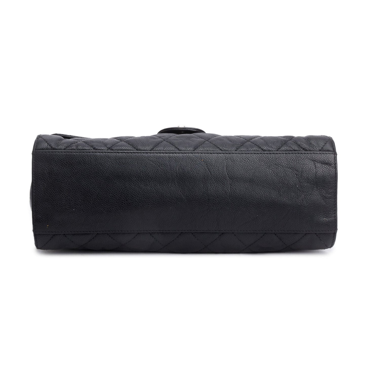 Chanel Black Caviar Leather Jumbo CC Crave Flap Bag