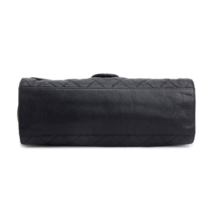 Chanel Black Caviar Leather Jumbo CC Crave Flap Bag