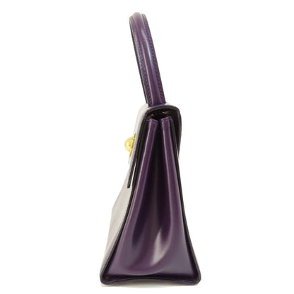 CELINE Handbag leather purple Star ball Women