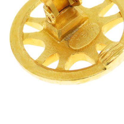 CHANEL Earring metallic gold COCO Mark