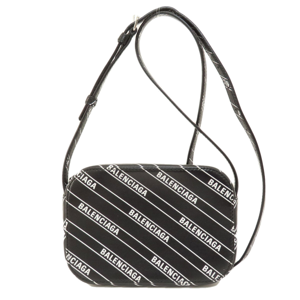 BALENCIAGA Shoulder Bag 552372 Calfskin black logo Women