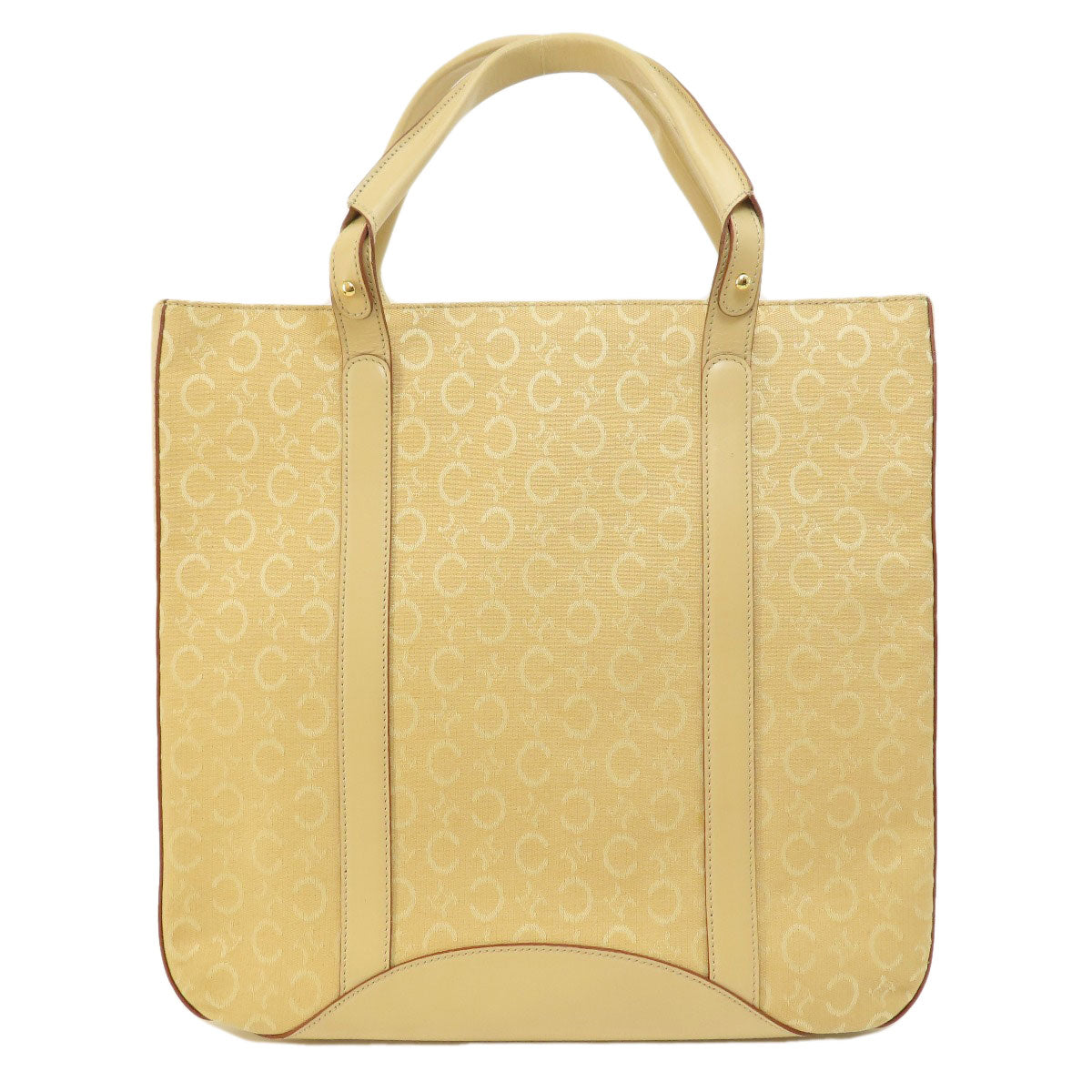 CELINE Handbag canvas beige C Macadam Women