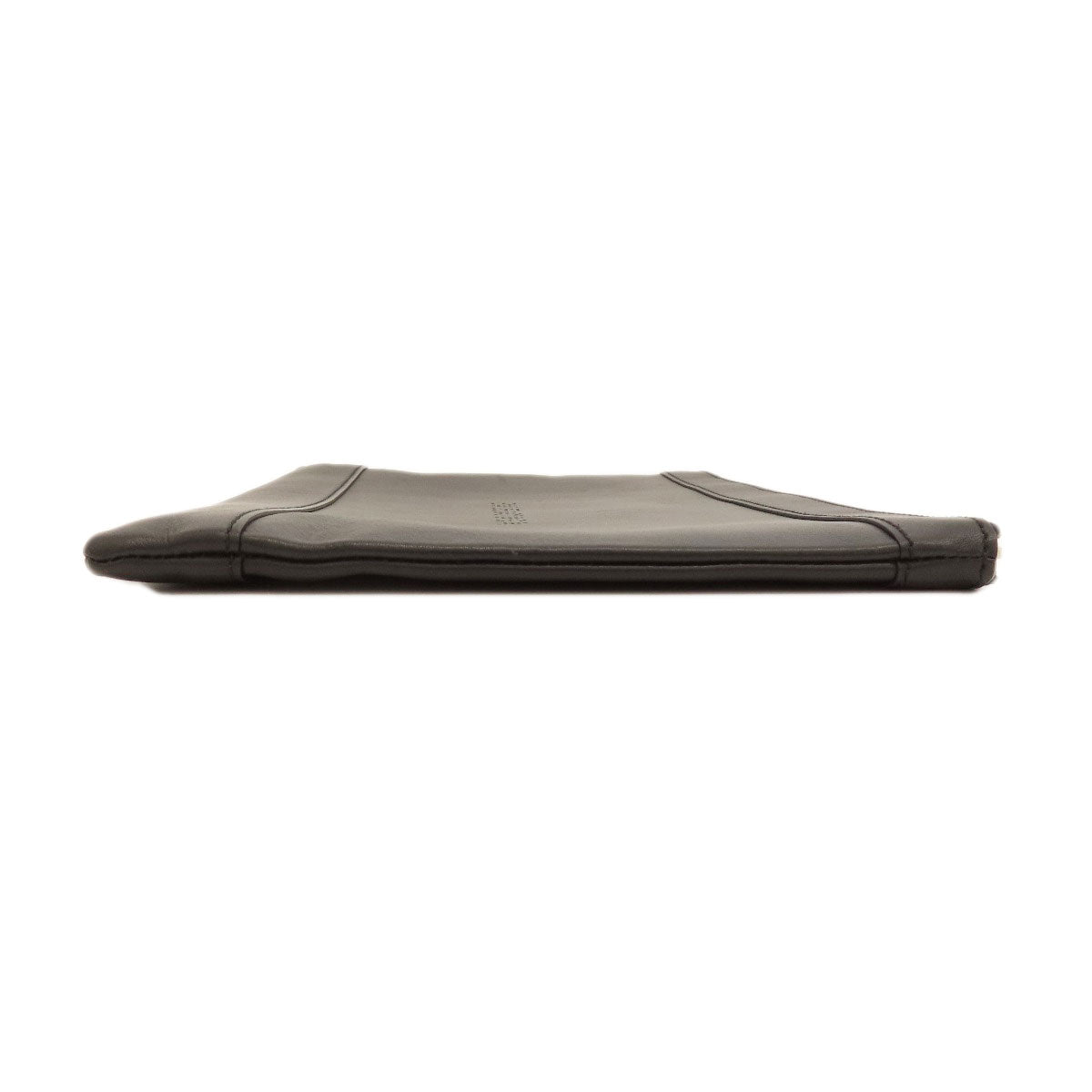 BALENCIAGA Clutch bag 373834 leather black logo Women