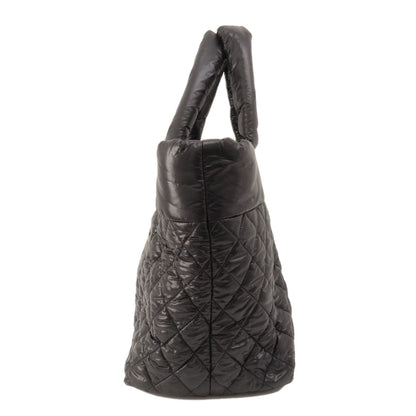 CHANEL Handbag Nylon black Cococoon SilverMetal