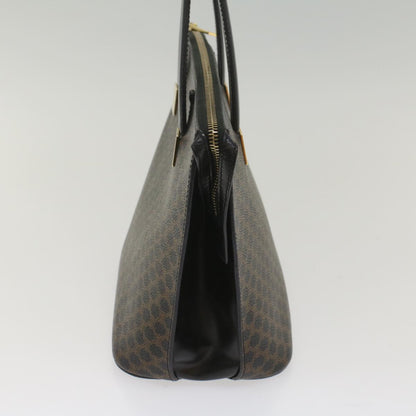 Luxury CELINE Macadam Canvas Hand Bag PVC Leather Black Brown  56309