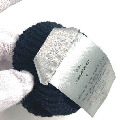 Dior gloves 213MG01AT481 wool gray By color CD logo mens M