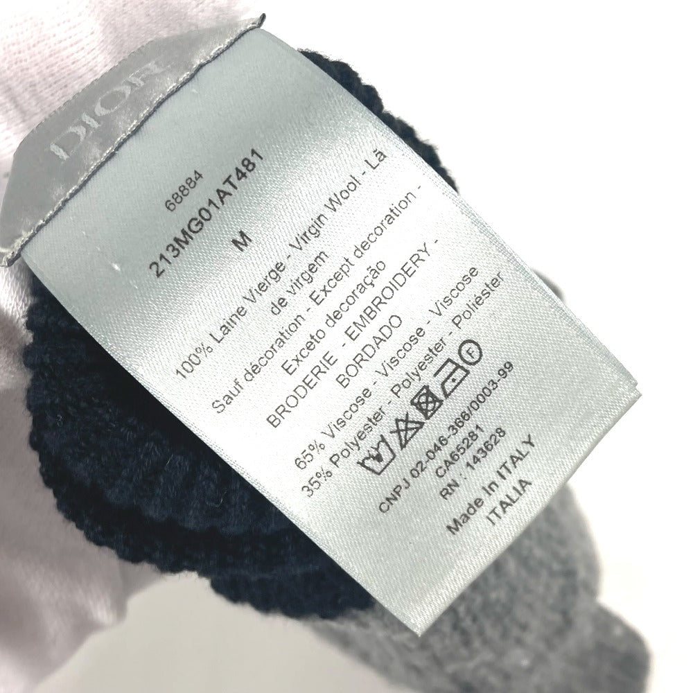 Dior gloves 213MG01AT481 wool gray By color CD logo mens M