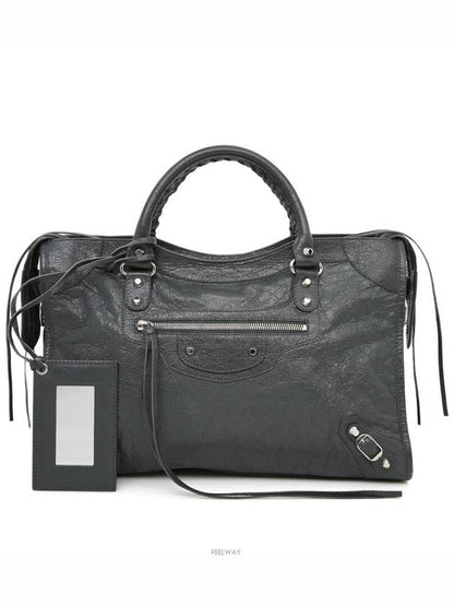 Luxury Balenciaga Trending 2025 City motor bag gray 505550 cross