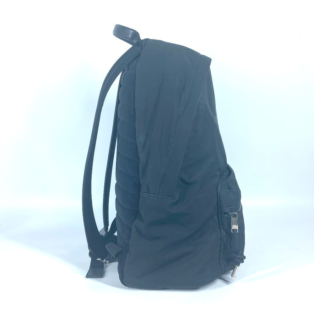 Dior Backpack Nylon black Bee bee logo unisex(Unisex)