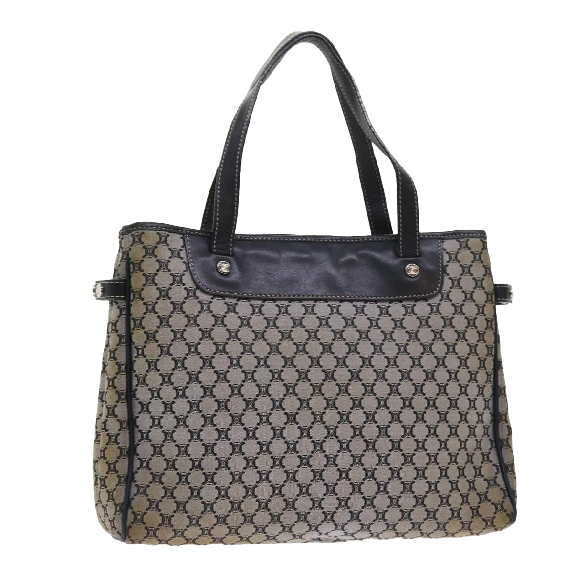 Luxury CELINE Macadam Canvas Hand Bag Gray  56585