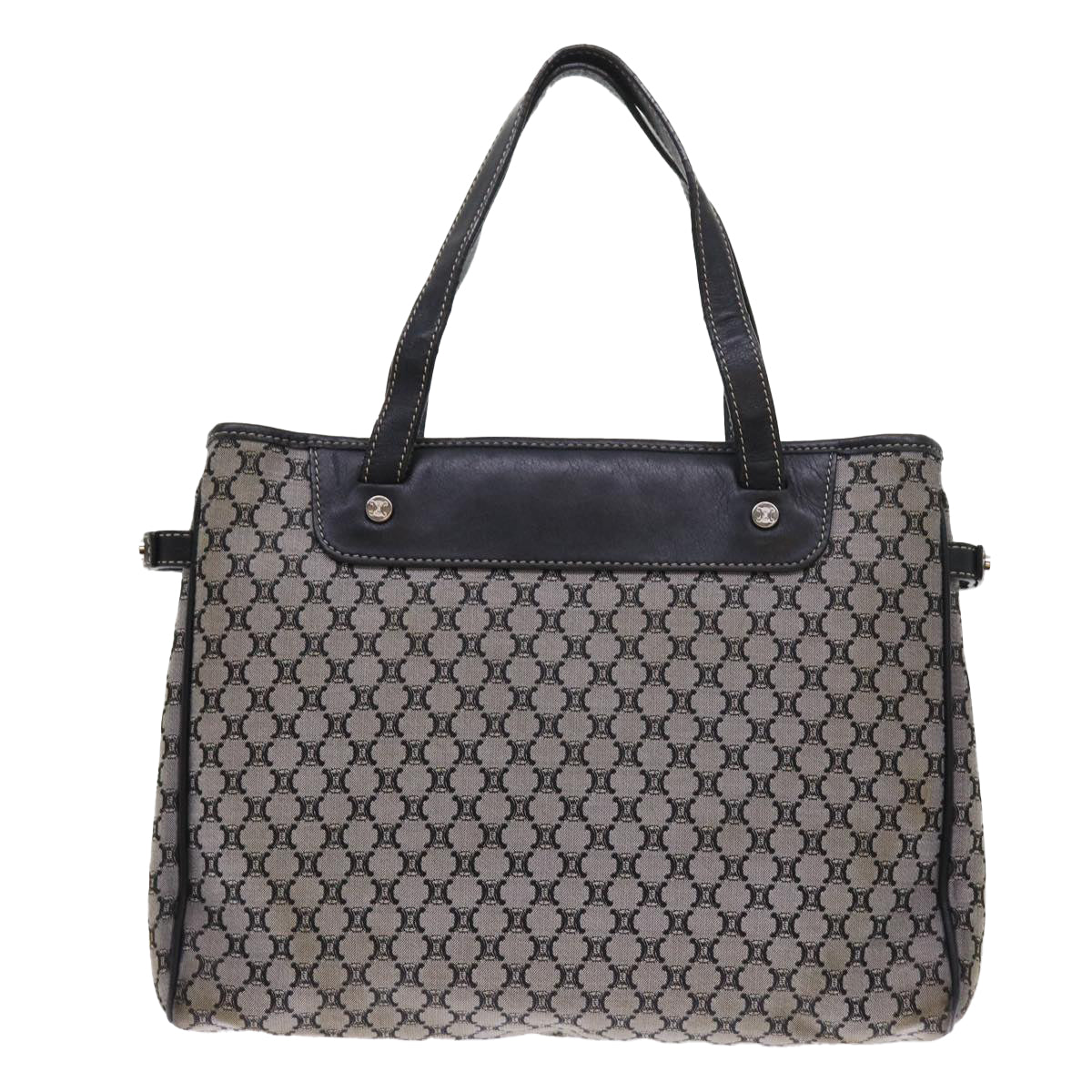 Luxury CELINE Macadam Canvas Hand Bag Gray  56585