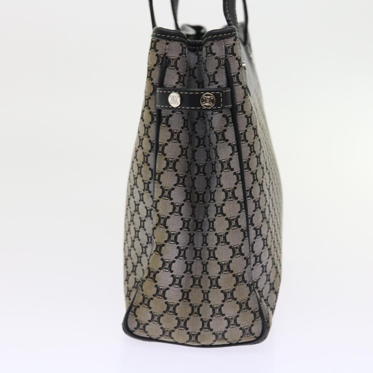 Luxury CELINE Macadam Canvas Hand Bag Gray  56585