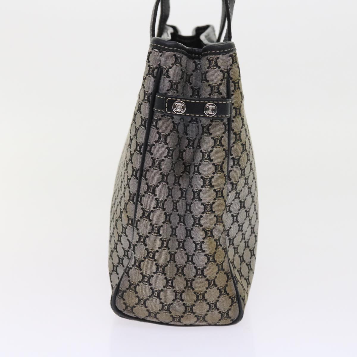 Luxury CELINE Macadam Canvas Hand Bag Gray  56585
