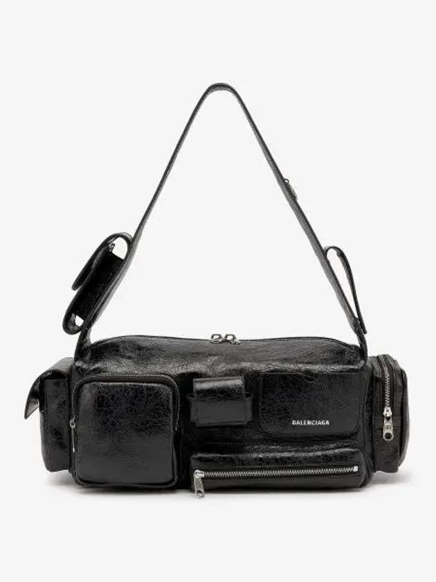 Luxury Balenciaga Trending 2025 Superbusy Small Sling Bag Black