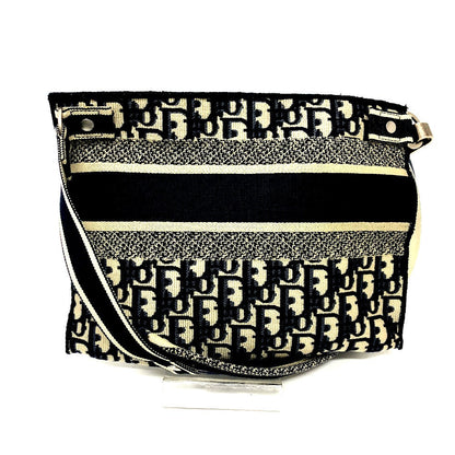 Dior Shoulder Bag Jacquard Navy Oblique