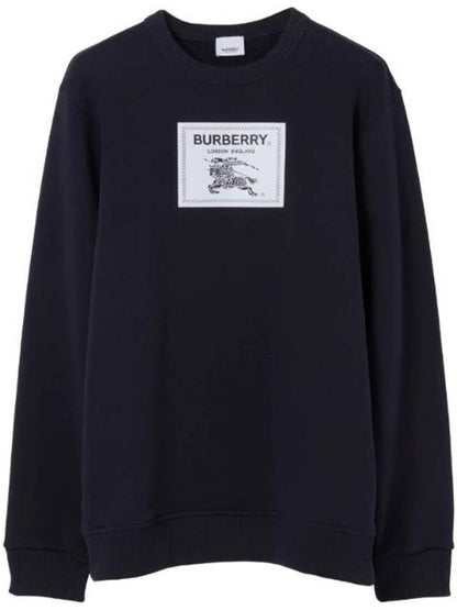 Luxury Burberry Men's Prorsum Label Cotton Sweatshirt Navy
