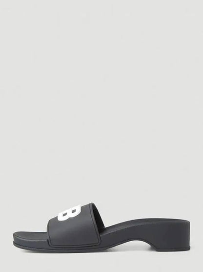 Luxury Balenciaga Trending 2025 Rubber Slippers Black