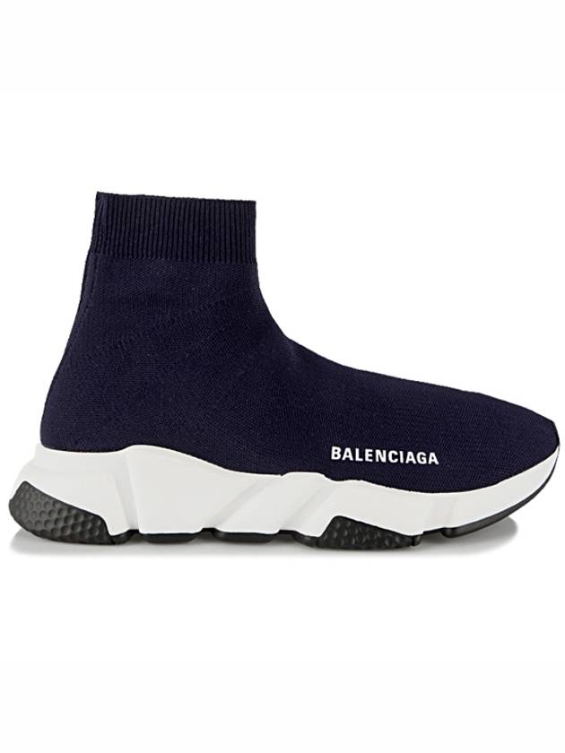 Luxury Balenciaga Trending 2025 Speed Runner High Top Sneakers Navy
