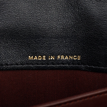 Chanel Black Lambskin Leather Classic Long Flap Wallet
