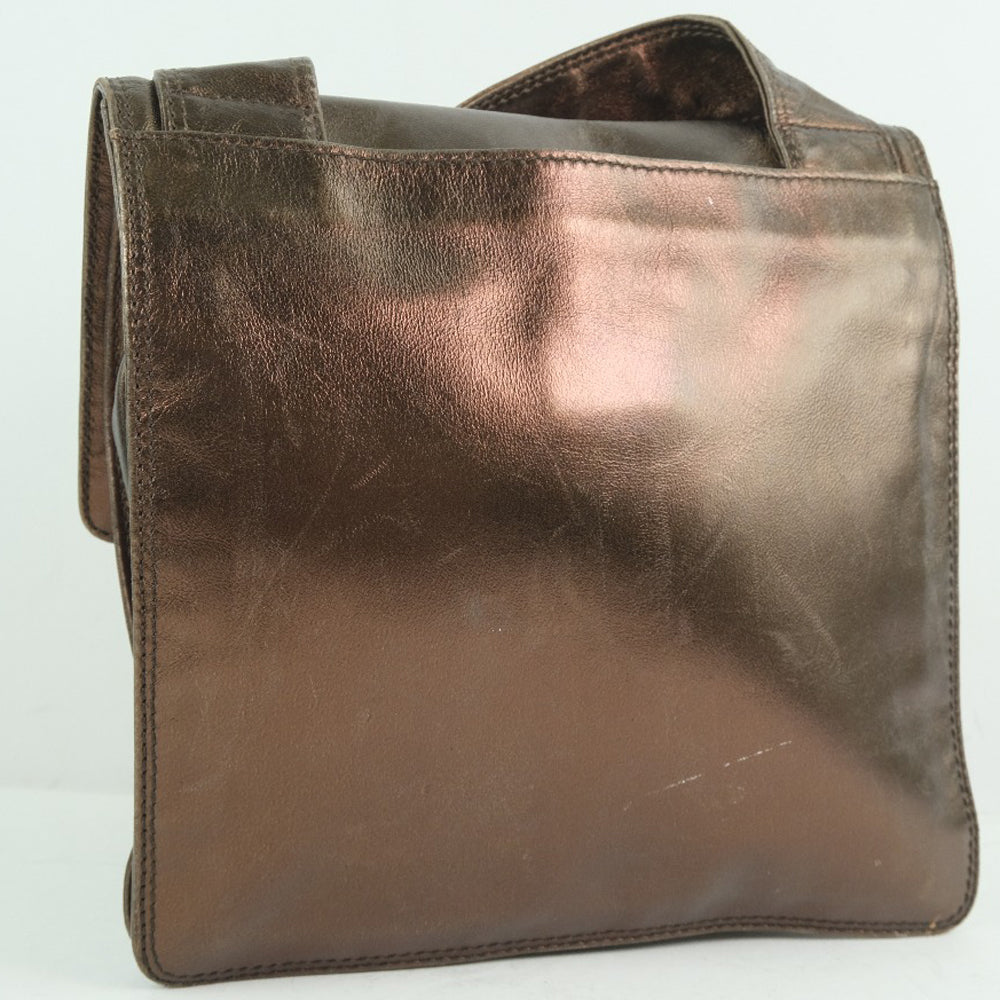 CHANEL Shoulder Bag Calfskin bronze unisex(Unisex)