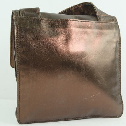 CHANEL Shoulder Bag Calfskin bronze unisex(Unisex)