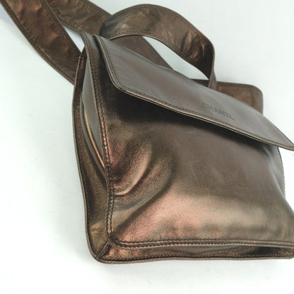 CHANEL Shoulder Bag Calfskin bronze unisex(Unisex)