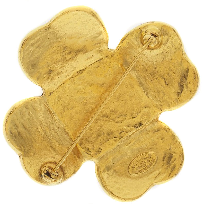 CHANEL Brooch Plated Gold gold vintage COCO Mark Women
