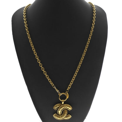 CHANEL Necklace Plated Gold gold Matrasse COCO Mark Women
