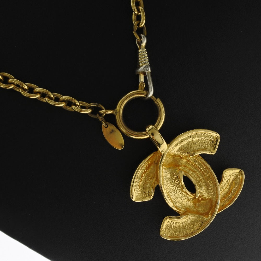 CHANEL Necklace Plated Gold gold Matrasse COCO Mark Women