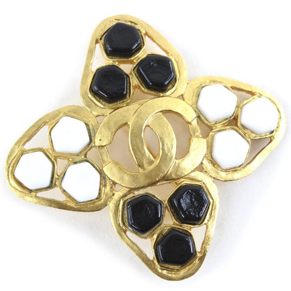 CHANEL Brooch Plated Gold gold COCO Mark Women