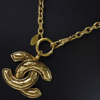 CHANEL Necklace Plated Gold gold vintage Matrasse COCO Mark Women