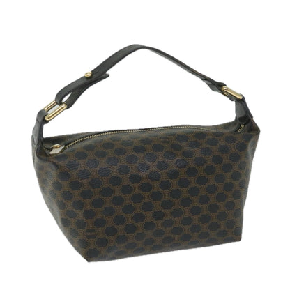 Luxury CELINE Macadam Canvas Hand Bag PVC Leather Black Brown  57309