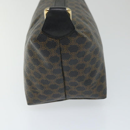 Luxury CELINE Macadam Canvas Hand Bag PVC Leather Black Brown  57309