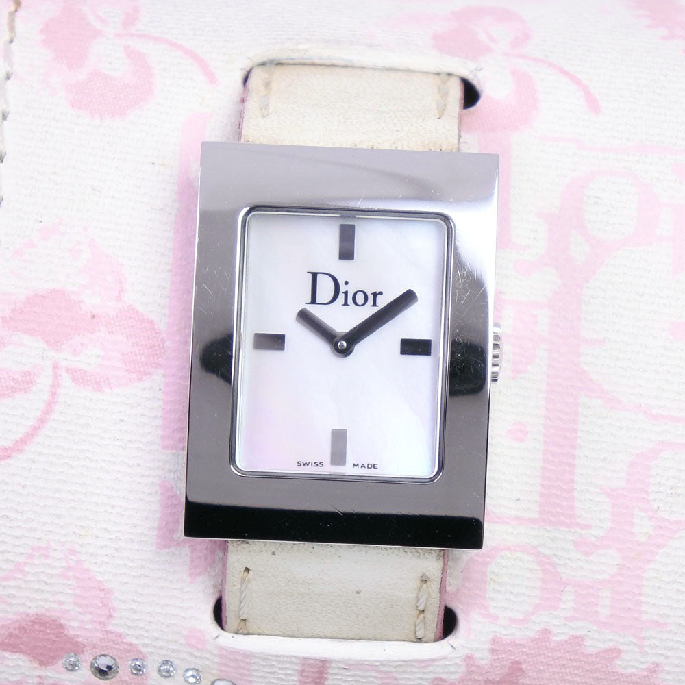 Christian Dior Watches Quartz D78-109 Stainless Steel , Leather White Maris White shell dial Women