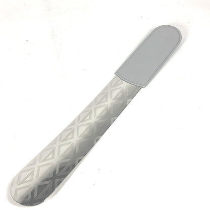 Dior Shoehorn Leather, Metal Silver novelty logo shoehorn mens