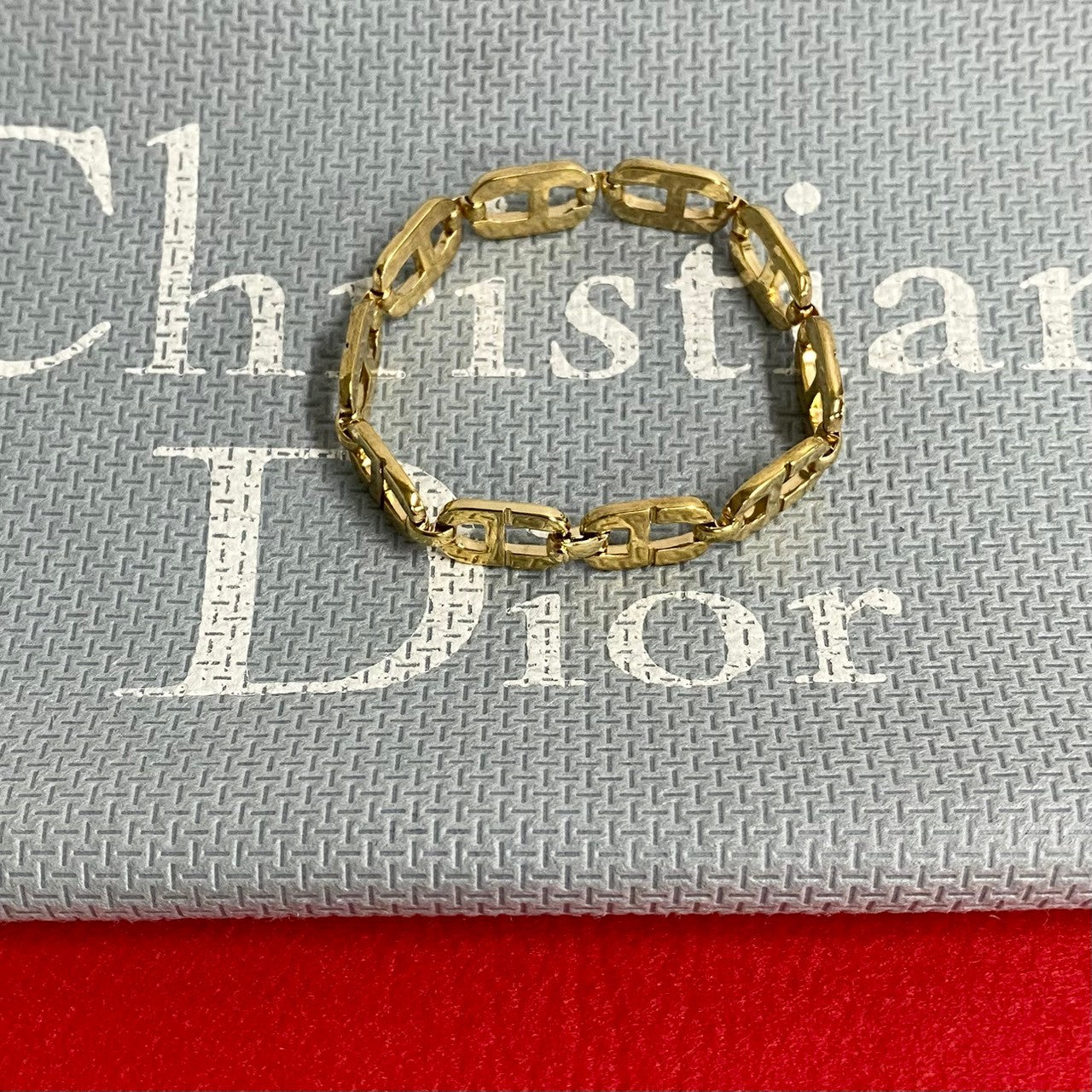 Dior bracelet Gold Plated gold CD motif Women