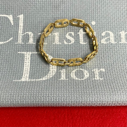 Dior bracelet Gold Plated gold CD motif Women