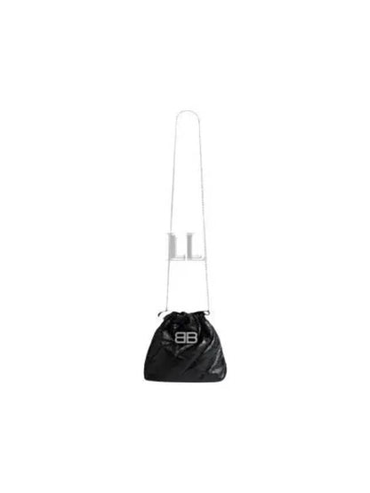 Luxury Balenciaga Trending 2025 Extra Small Crush Tote Bag Black