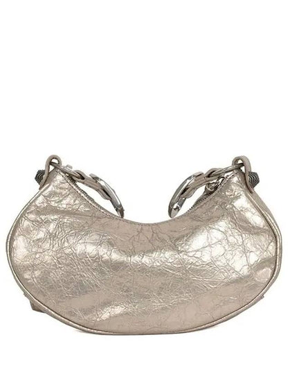 Luxury Balenciaga Trending 2025 Metallic Le Cagol XS Lambskin Shoulder Bag Metallic Beige