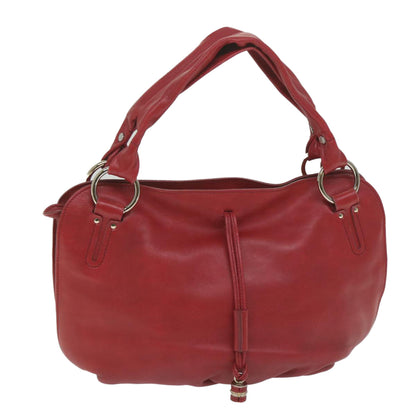 Luxury CELINE Shoulder Bag Leather Red  58409