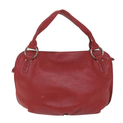 Luxury CELINE Shoulder Bag Leather Red  58409
